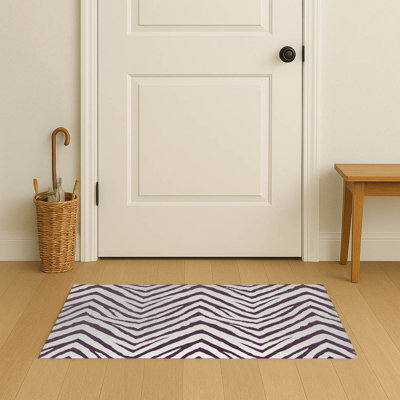 Zebra Stripe Indoor Doormat