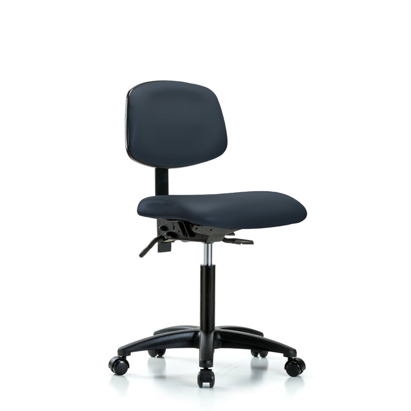 Akron Task Chair, Casters, Imperial Blue, Not Included