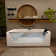 59.45'' x 29.53'' Whirlpool Heated Rectangular Alcove Acrylic Bathtub