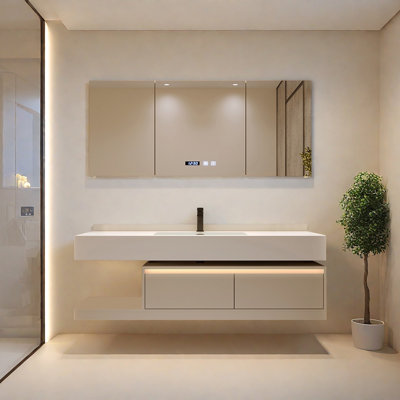 French cream style bathroom cabinet