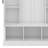 Hall Tree With Adjustable Shelves & 7 Hooks, Entryway Organizer, Shoe Cabinet & Storage Bench, Dual Side Cabinets-1104733075