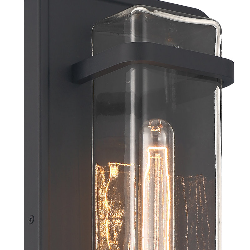 Steel Wall Light, 16" H x 7" W x 4" D