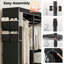 Heavy Duty Clothes Rail with Cover, 175x40x180cm