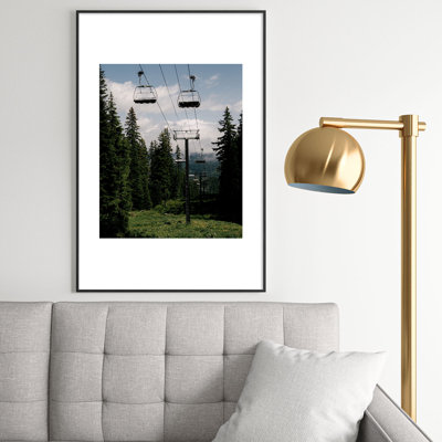 Reproduction d'art encadrée en métal Hannah Kemp Forest