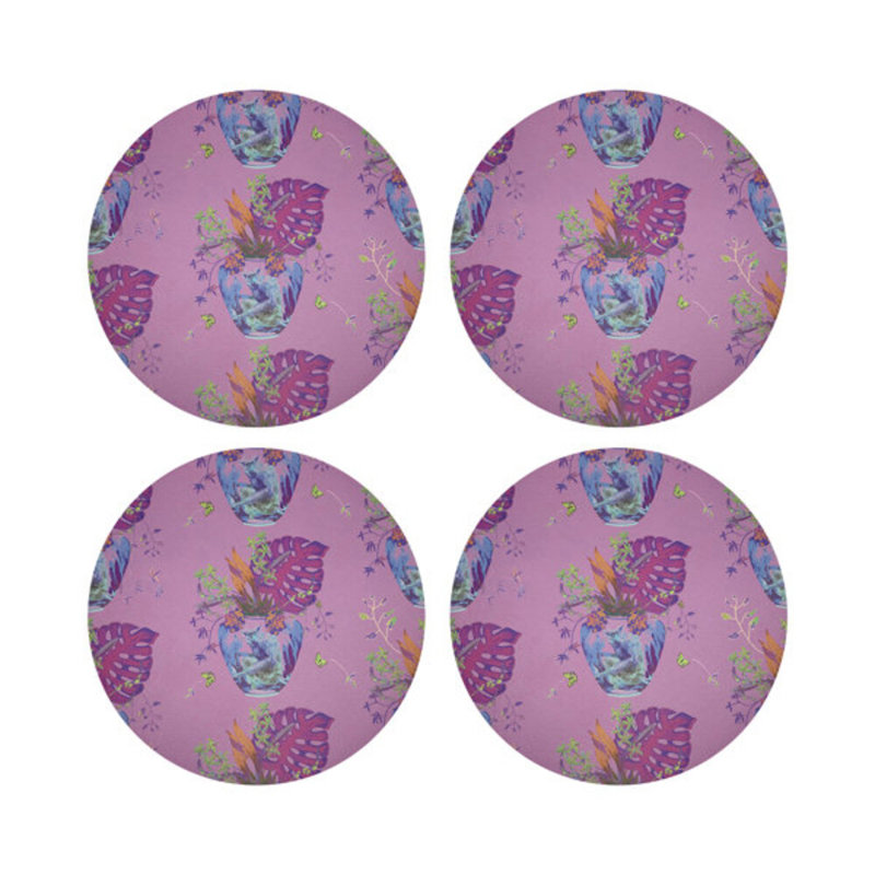 Monkey Small Jungle Pebble 16" Vinyl Placemat, Sacha
