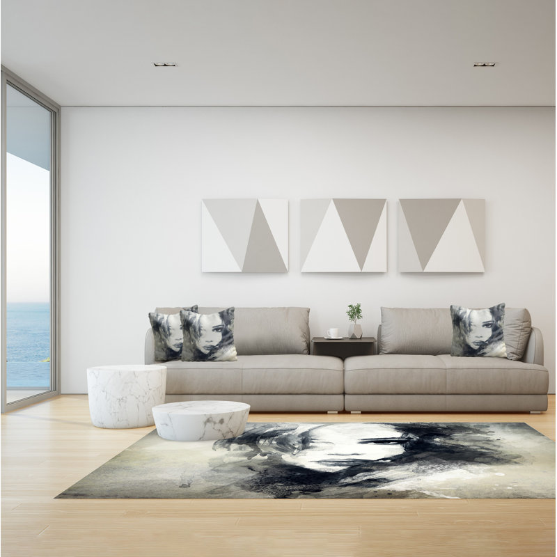 Gieselle Abstract Area Rug, Rectangle 140 x 200cm