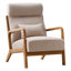 Chaise d'appoint rembourrée de 26 po de largeur avec coussin lombaire Cashel (ensemble de 8) Cashel-109608674