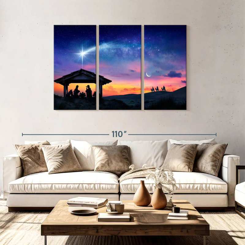 Adella Christmas Star, 48" H x 74" W
