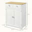 Buffet compact avec plateau en bois massif