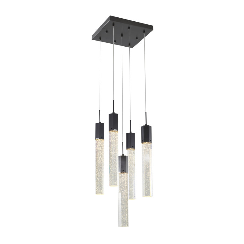 Lustre en cristal 5 lumières Arjanne , Noir