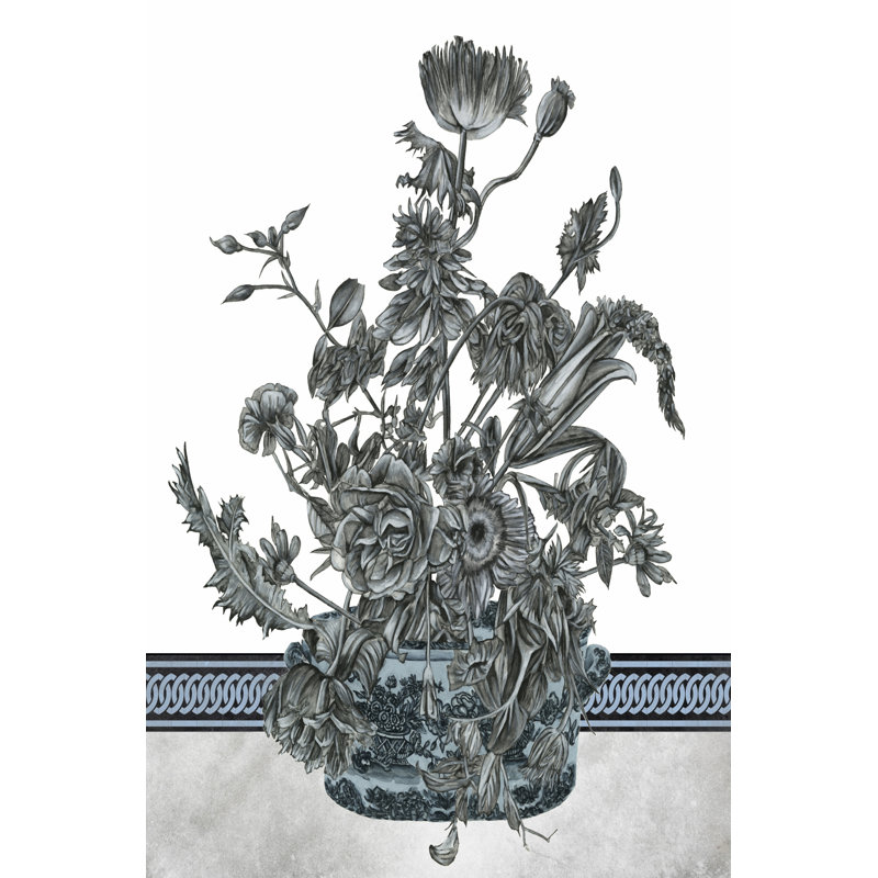 Bouquet In China I by Melissa Wang - No Frame Painting on Canvas, 46cm H x 30cm W