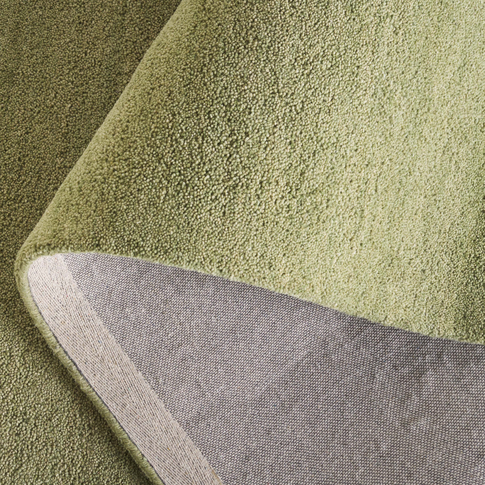Racheal Light Green Hand-Tufted Wool Rug, Runner 2'3" x 8'