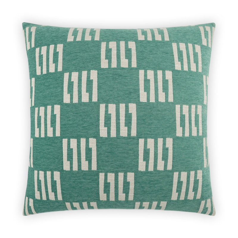 Milo Pillow Cover & Insert, Malachite, Square 20"