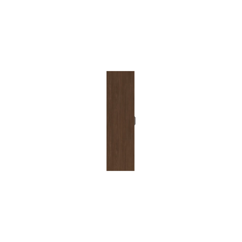 Zakariyah 3 Door Manufactured Wood Wardrobe, Walnut