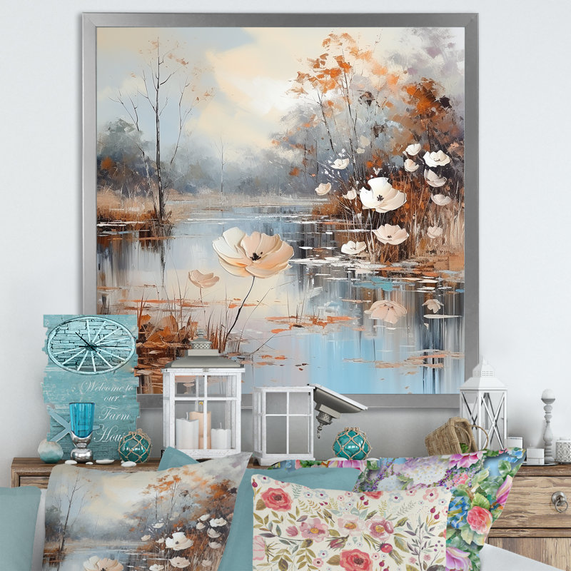 «Rivers Liquid Landscape Charm II», reproduction sur toile, Toile tendue, H 30 po x l 30 po x P 1 po