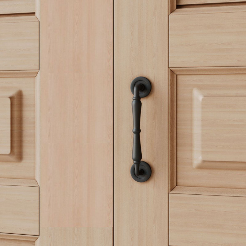 Tirette de porte pour arbre en fer forgé