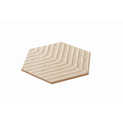 Cotto Charm 8" Porcelain Chevron Hex Tile