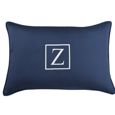 Kerrell Embroidered Sunbrella® Outdoor Throw Pillow