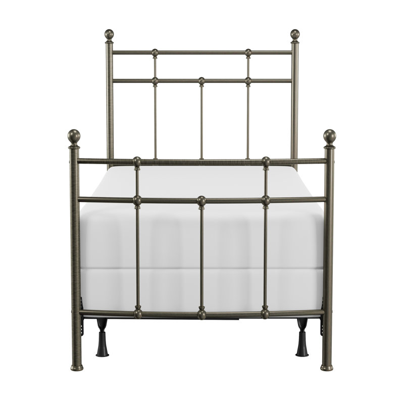 Eccleshall Metal Bed, Twin, Antique Bronze
