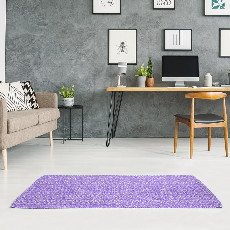 Tapis de zone mauve "reg patterns" , art déco, Rectangle 2 pi x 3 pi