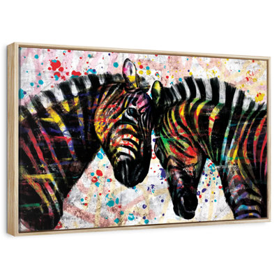 Paint Splash Zebras
