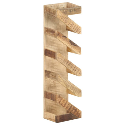 Gemma 5 Bottle Solid Wood Tabletop Wine Bottle Rack in