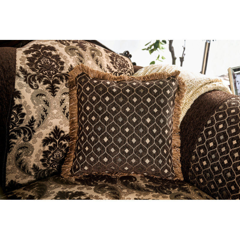 Denby Upholstered 72'' Loveseat, Dark Brown