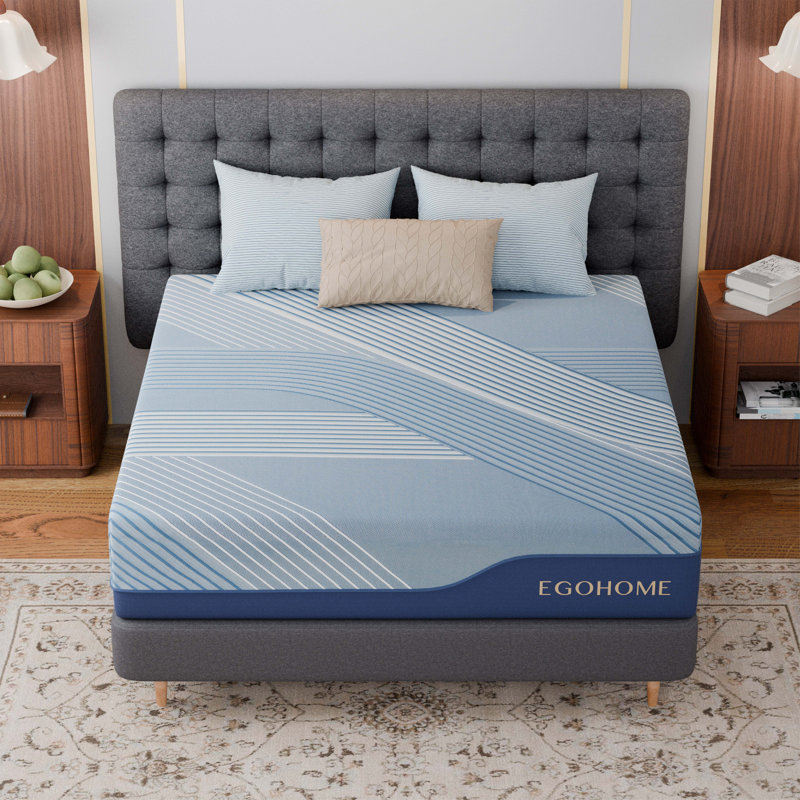  12" Medium Hybrid Mattress With Copper Gel Cooling, Pocketed Coils, King, 12"