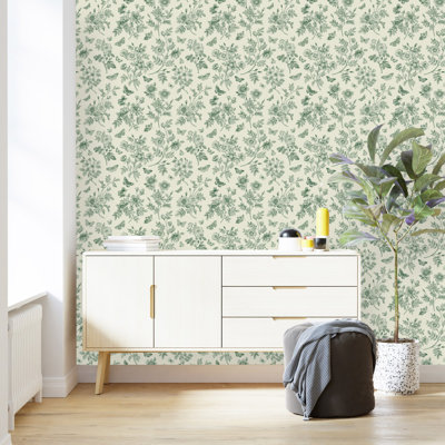 Murale à motif floral
