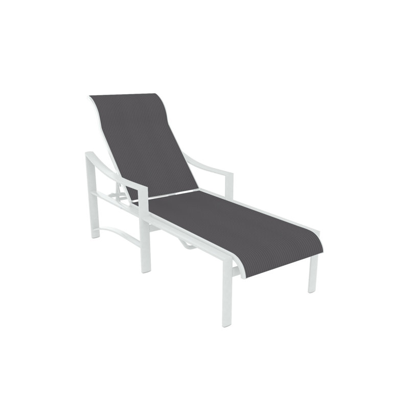 Chaise longue inclinable Kenzo, Rincon, Neige