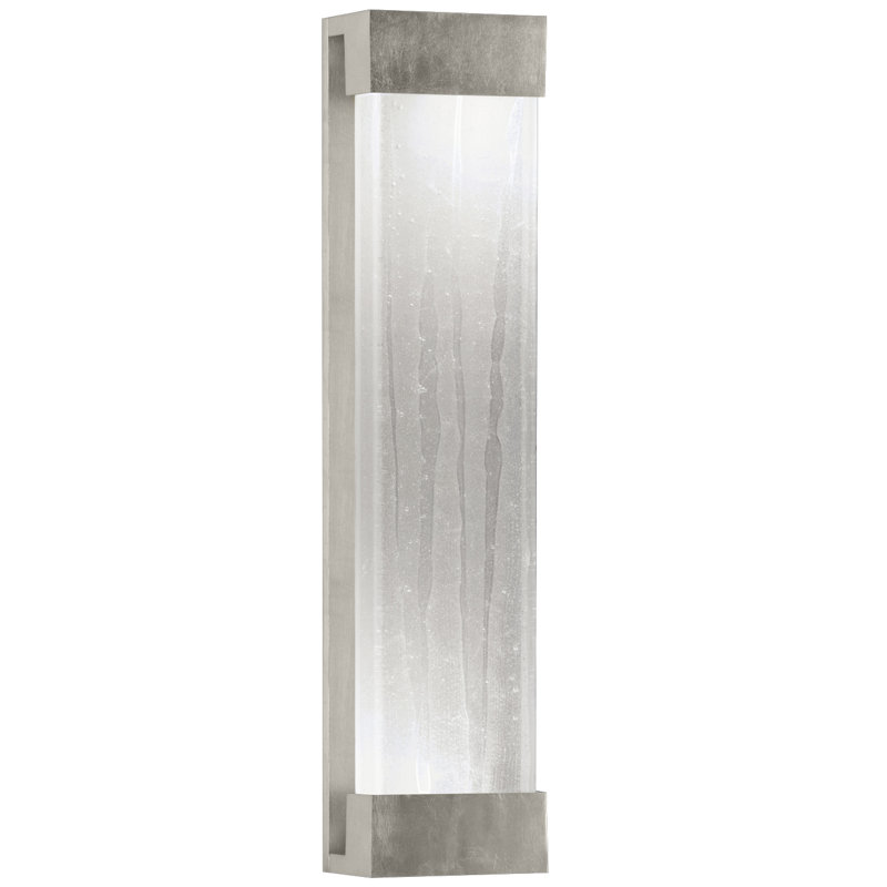 Applique de cuisson en cristal, H 24 po x l 7 po x P 4 po, Transparent, gris