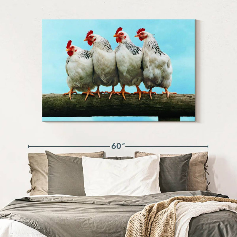 Brampt Chicken Friends, 34" H x 51" W