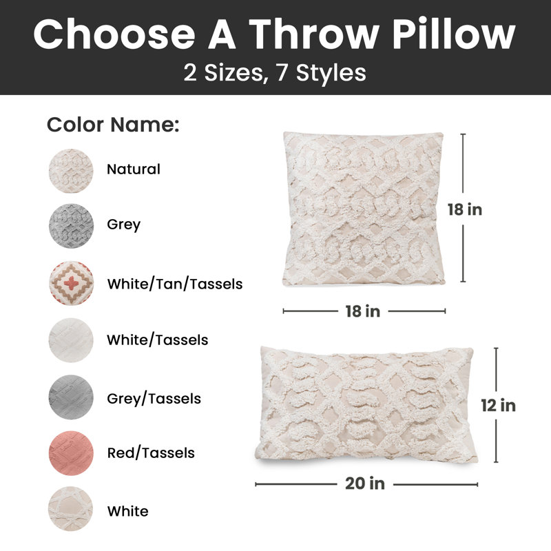  Throw Pillow, Natural