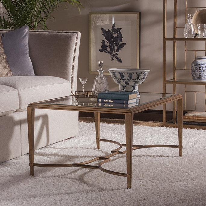 Metal Designs Sangiovese Cocktail Table, St Laurent, 20" H x 42" L x 28" W