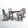 Alyne 4 - Person Metal Patio Dining Set with Rectangular Table