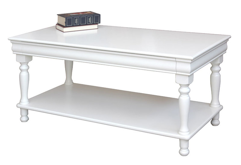 Devonee Coffee Table with Storage, White
