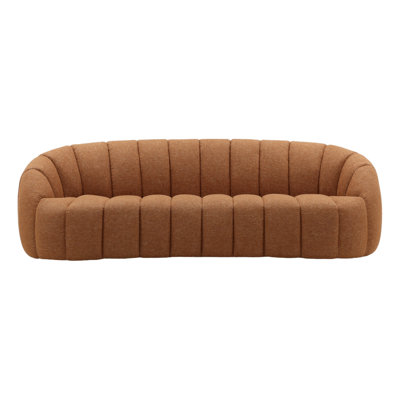 Coco 100" Wide Upholstered Sofa, Ginger