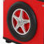 Coffre de rangement pour voiture de course pour enfants avec couvercle rabattable manuel, support de vérin à gaz, roues latérales décoratives-1853149054