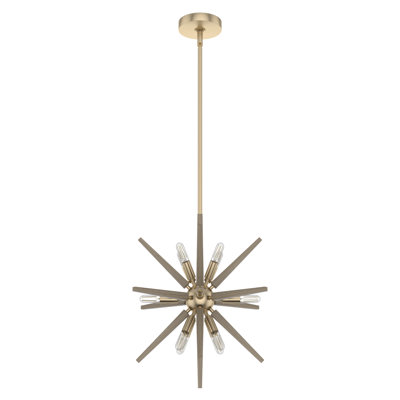 Luminaire suspendu sphérique Spoutnik 12 lumières Jupiter Star