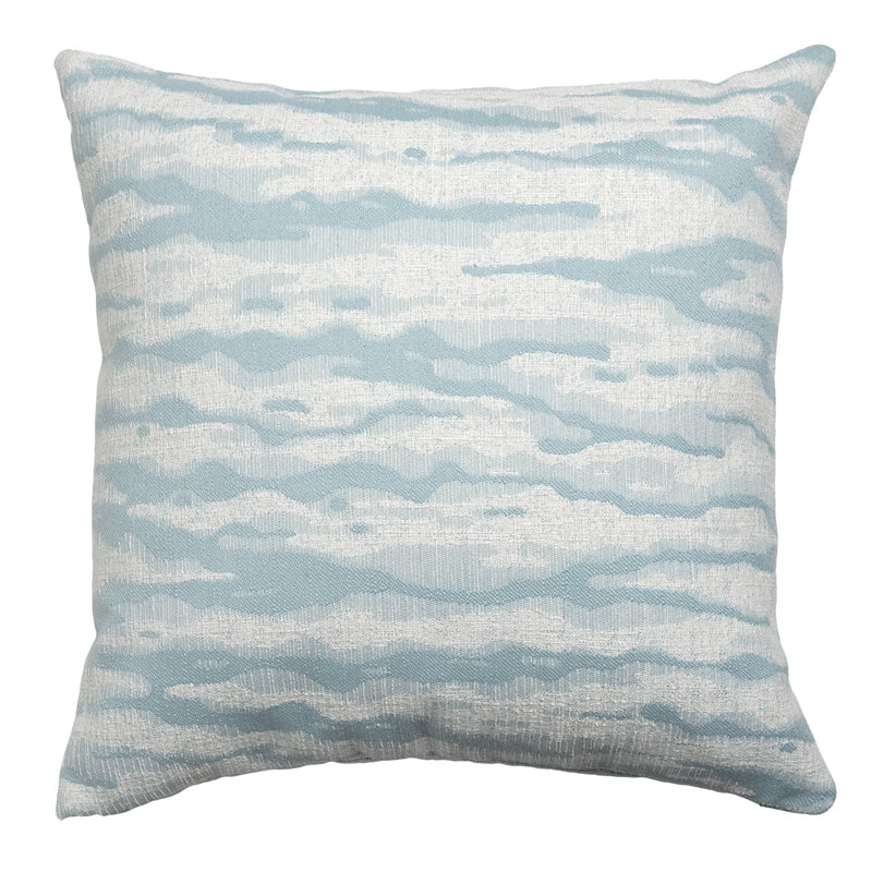 Elements Square Indoor/Outdoor Pillow Cover & Insert, Square 18", Aqua