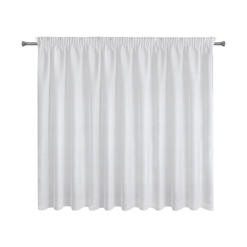 Rebecca Eyelet Single Curtain, Cream Tape, 250cm H x 140cm W