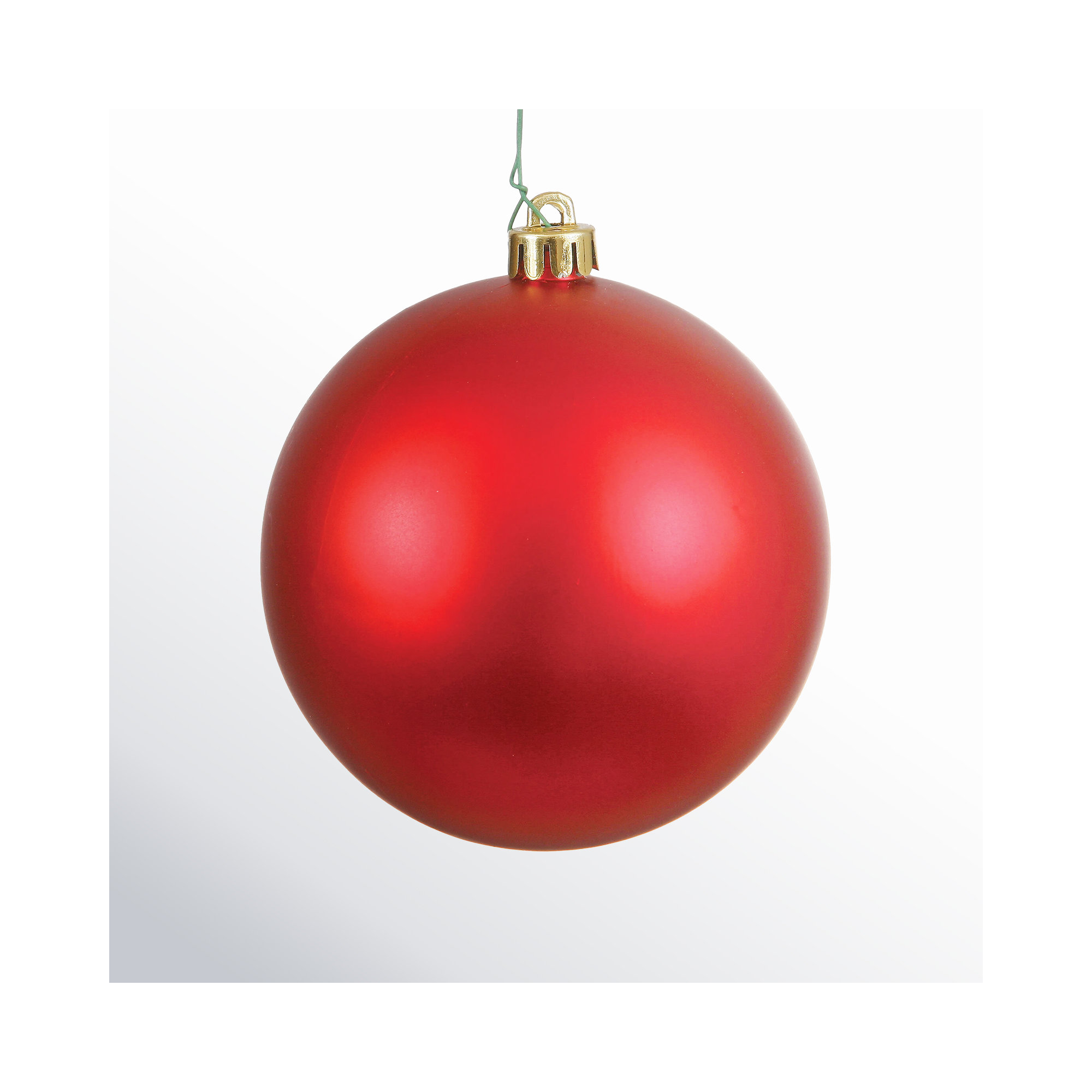 Holiday Décor Ball Ornament, 3" H x 3" W x 3" D, Red