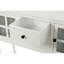 Buffet console pour le salon en blanc, armoire de rangement de style - 2 tiroirs, armoires vitrées, pieds en bois massif, buffet blanc d'aspect chic avec tablette inférieure, conception spacieuse, deux-104204895-104204894