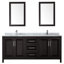 Ensemble de meuble-lavabo double 80 "avec miroir Daria-97901668-97901673-97901672