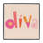 Diva Patterned Whimsical Text Floating Frame, design by Sazerelli Designs-1832932431-1832932428