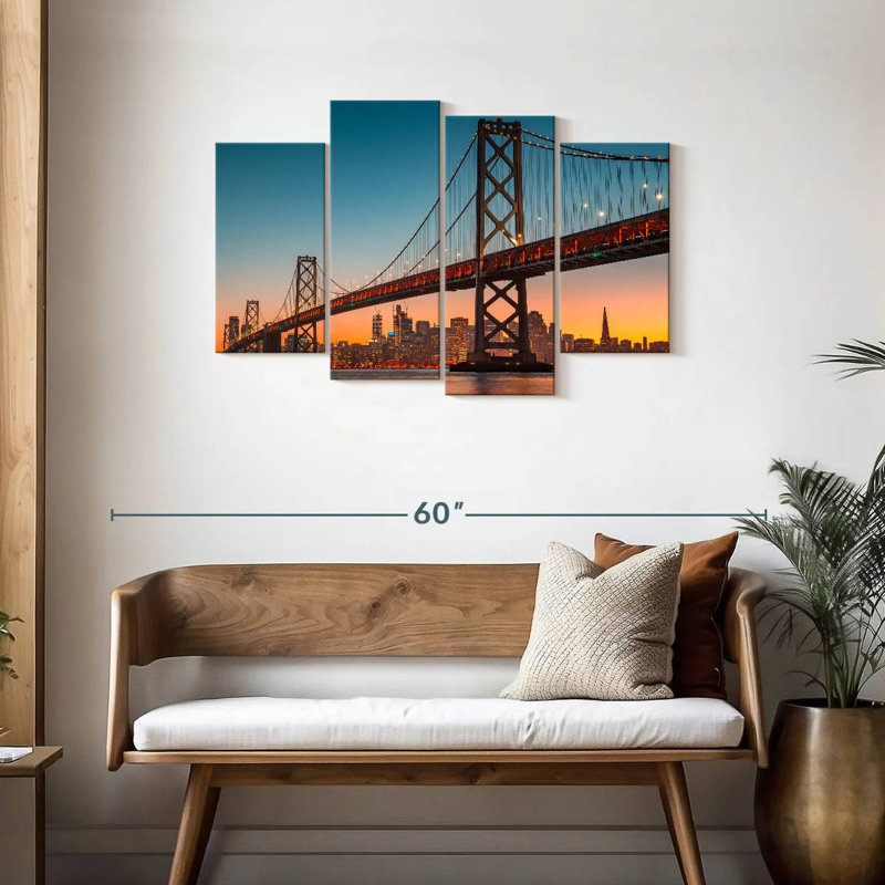 Lilie SF, pont d'Oakland Bay, H 27 po x l 43 po