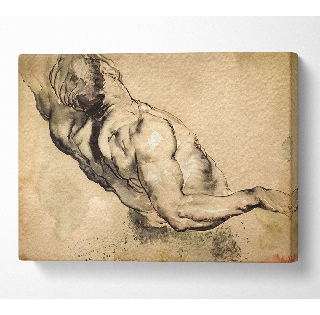 Rubens Study Of Mans Torso - Leinwanddrucke auf Leinwand