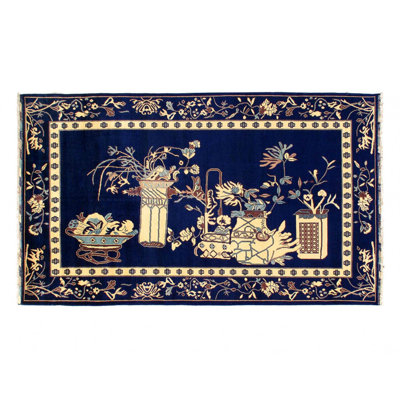 Fine Hand knotted Khotan design 5'9" X 9'8"
