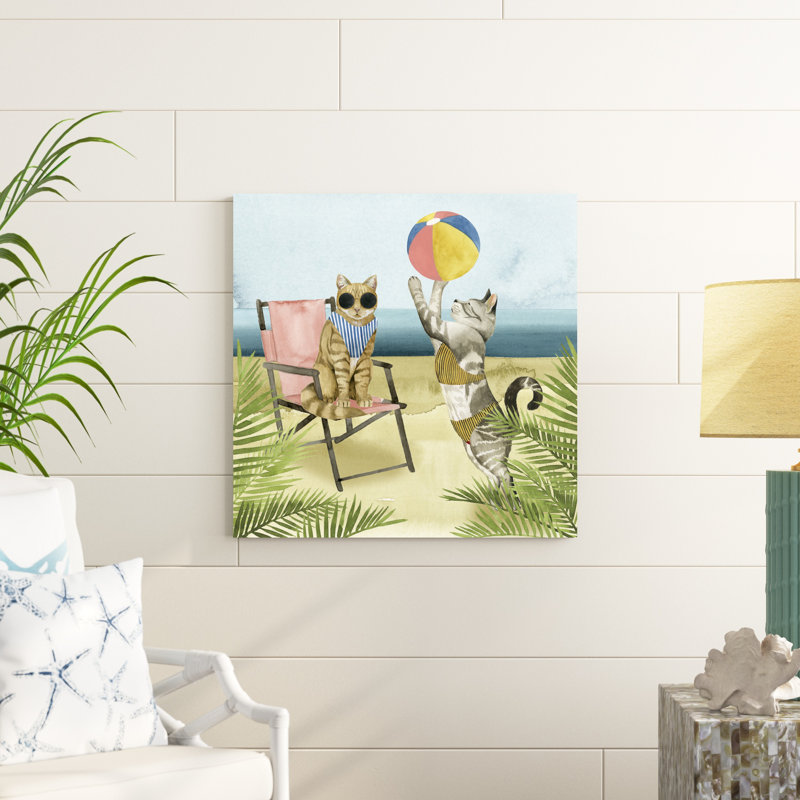 Coastal Kitties I, H 30 po x l 30 po x P 1,25 po