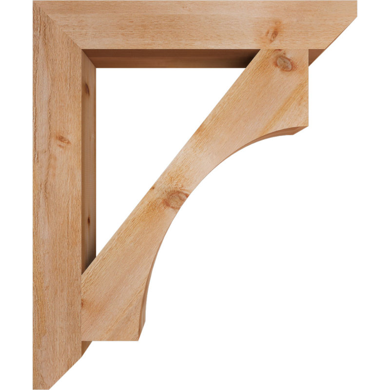 H 6 po x P 6 po Support en bois / corbeau, H 48 po x l 6 po x P 40 po, Cèdre rouge